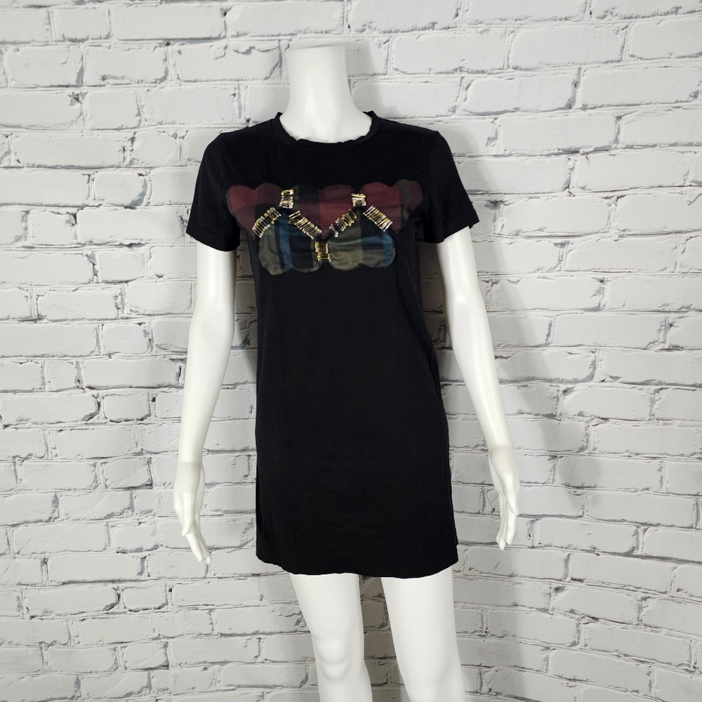Sonia Rykiel Black T-Shirt Mini Dress